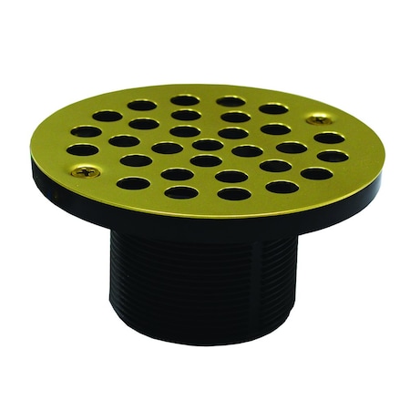 Jones Stephens 2in. IPS ABS Spud with 4in. Polished Brass Stamped Strainer D57982